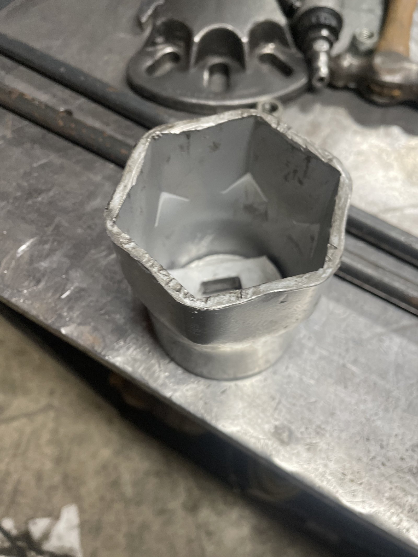 Car project in the shop.